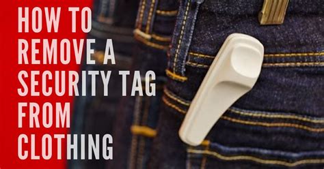 how to remove rf tag from clothes|clothing store security tag removal.